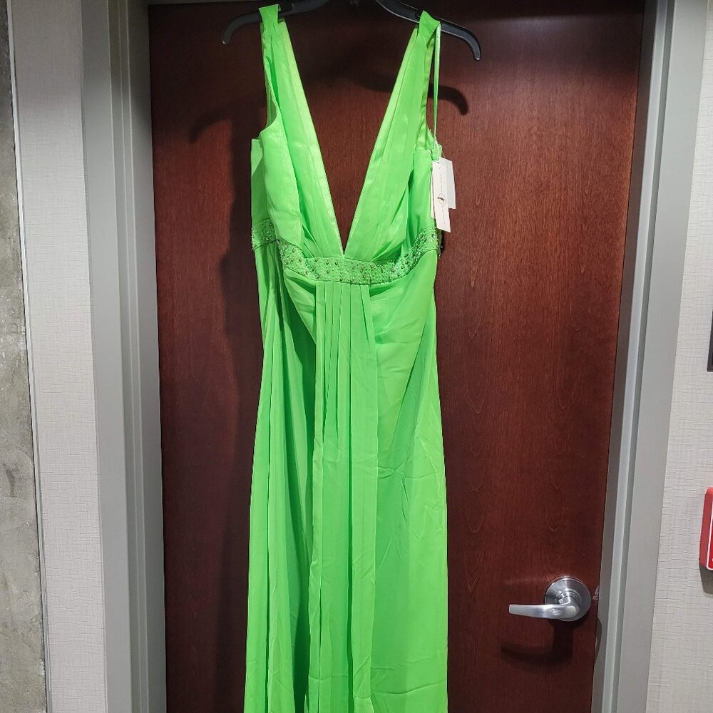 Precious Formals Size 18 Lime Prom Dress AP7021